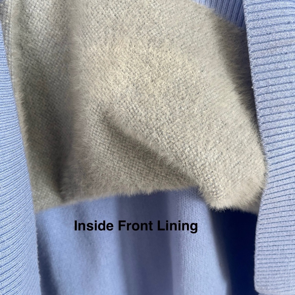 Unique Vintage Blue Cloud Pattern Sweater Cute 5x… - image 3